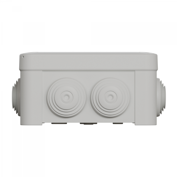 Vignette 3 produit Ref : ENN05005 | Mureva Box, boite de dérivation IP55 + embouts 105x105x55, gris