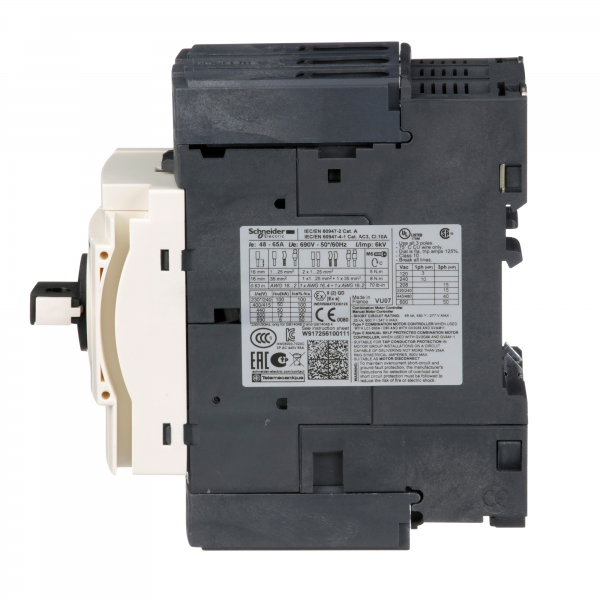 Vignette 3 produit Ref : GV3P65 | TeSys GV3 - disjoncteur moteur - 65A - 3P 3d - dclencheur magntique