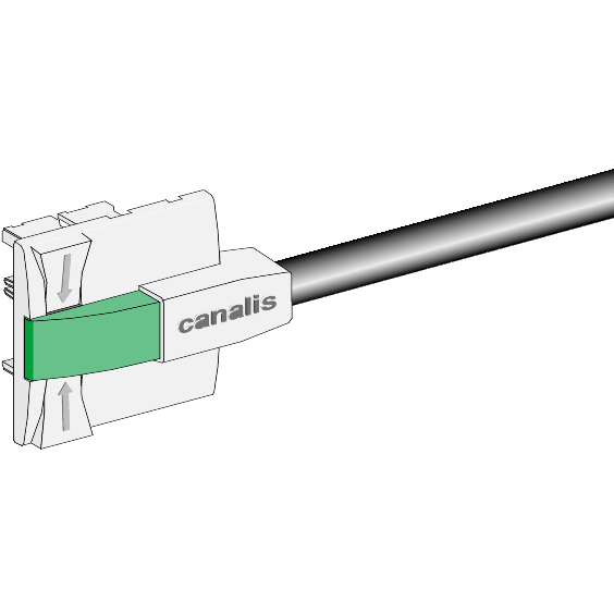 Vignette 3 produit Ref : KBC10DCS101   | Canalis KB - connecteur drivat. 10A - polarit fixe pr-cbl L1+N