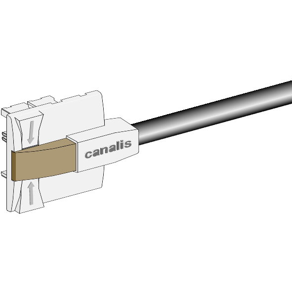 Vignette 3 produit Ref : KBC10DCS301   | Canalis KB - connecteur drivation 10A - polarit fixe pr-cbl L3+N
