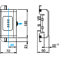 Vignette 3 produit Ref : KNB16CF2      | Canalis KNA & KNT - connecteur de driv. fusib. - 16A - 8,5x31,5 - 1L+N+PE - NF