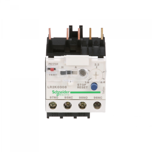 Vignette 3 produit Ref : LR2K0308 | TeSys LR - relais de protection thermique moteur - 1,8..2,6A - classe 10A