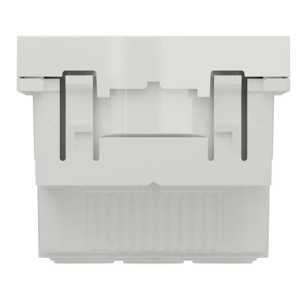 Vignette 3 produit Ref : NU305218 | Unica - prise 2P+T - FR - 90 - affleurant - raccord rapide - Blanc - mca seul