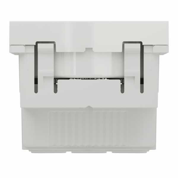 Vignette 3 produit Ref : NU305918 | Unica - prise 2P+T - FR - 90 - raccord rapide traversant - Blanc - mca seul