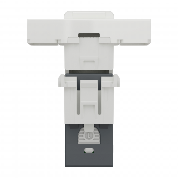 Vignette 3 produit Ref : NU341918 | Unica - prise RJ45 simple - cat 6 FTP - 2 mod - Blanc - mca seul
