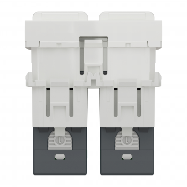 Vignette 3 produit Ref : NU342618 | Unica - prise RJ45 double - cat 6 STP - 2 mod - Blanc - méca seul