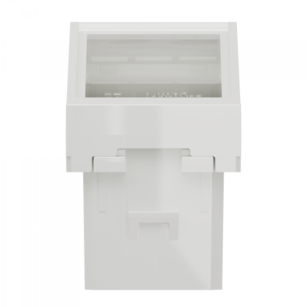Vignette 3 produit Ref : NU940618 | Unica - prise pour 1 RJ45 S-One inclin - 1 mod - Blanc - mca seul