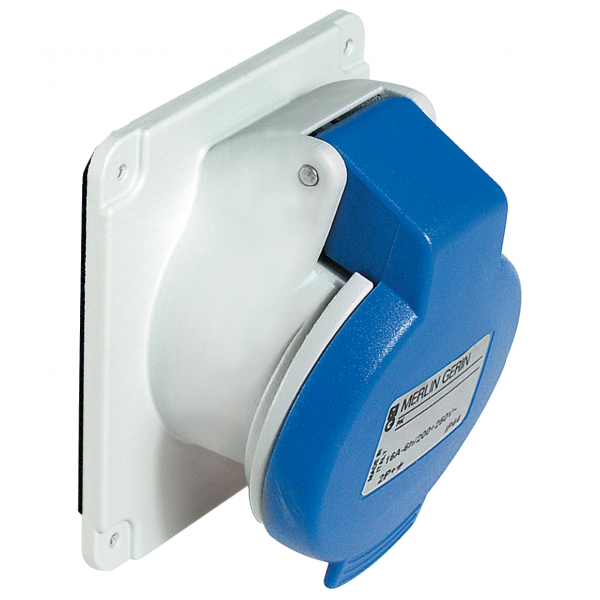 Vignette 3 produit Ref : PKF16F435 | PratiKa - socle de prise incline -16A -3P+N+T - 380-415 V CA- IP44 -  vis