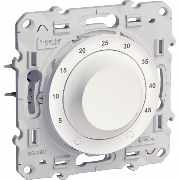 Vignette 3 produit Ref : S520507 | Odace, thermostat Blanc, 10 A pour plancher chauffant, livr avec sonde