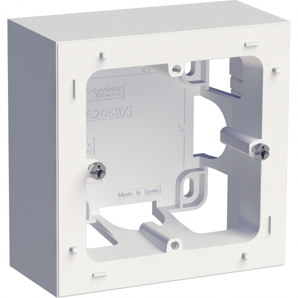 Vignette 3 produit Ref : S520762 | Odace Styl, boîte pour montage en saillie Blanc, 1 poste