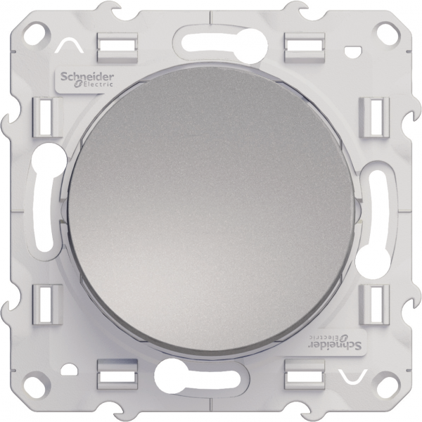 Vignette 3 produit Ref : S530204 | Odace - interrupteur va-et-vient Alu - 10A - fixation par vis - connexion rapide