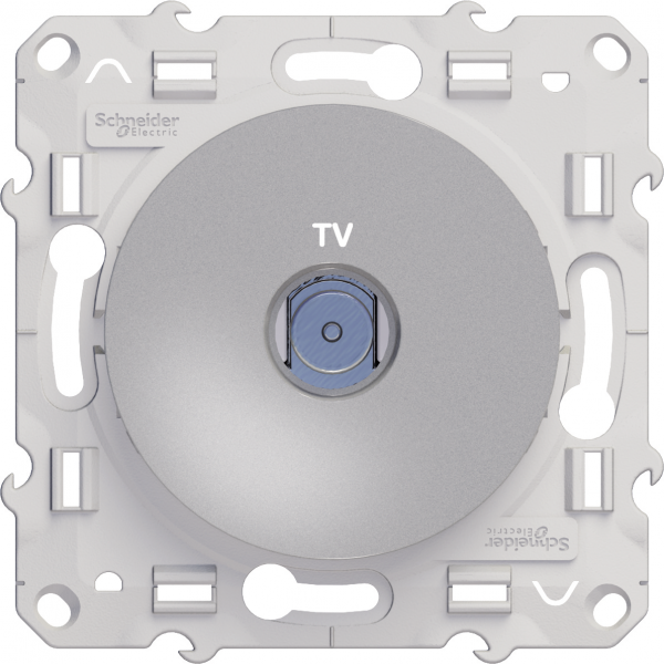 Vignette 3 produit Ref : S530445 | Odace - prise TV - aluminium