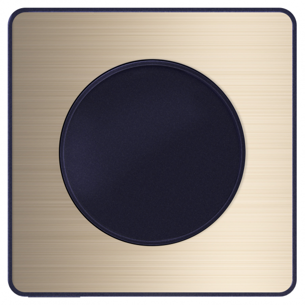 Vignette 3 produit Ref : S540802L | Odace Touch, plaque Bronze bross avec liser Anthracite 1 poste