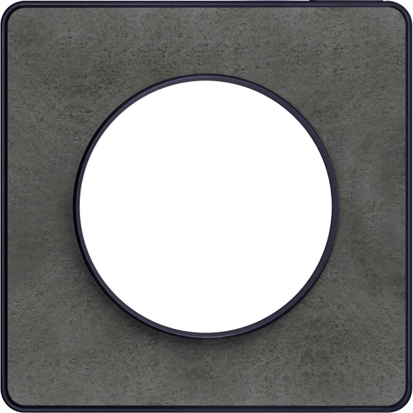 Vignette 3 produit Ref : S540802V | Odace Touch, plaque Ardoise avec liser Anthracite 1 poste