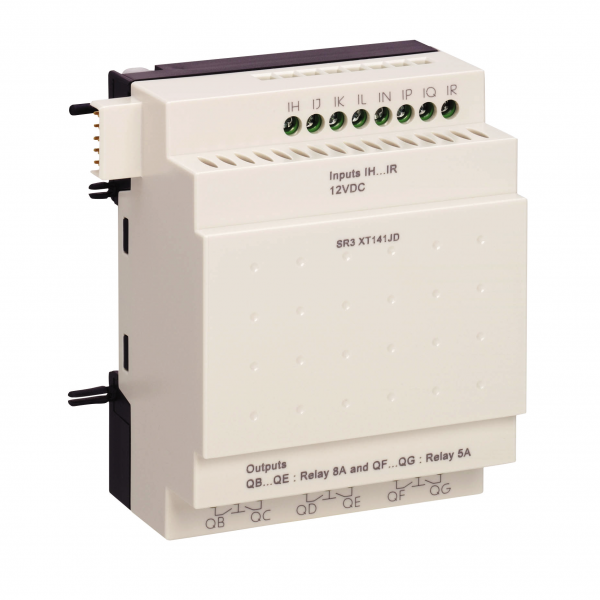 Vignette 3 produit Ref : SR3XT141JD | Zelio Logic - module d'extension E/S TOR - 14 entres/sorties - 12Vcc