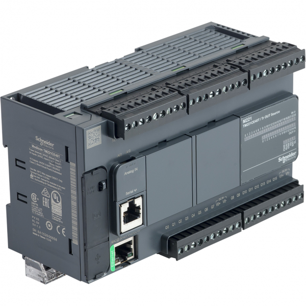 Vignette 3 produit Ref : TM221CE40T | Modicon M221, contrôleur 40E/S PNP, port Ethernet+série, 24VCC