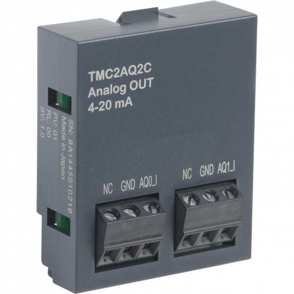 Vignette 3 produit Ref : TMC2AQ2C | Modicon M221, cartouche 2 sorties analogiques, courant 4-20mA