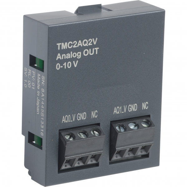 Vignette 3 produit Ref : TMC2AQ2V | Modicon M221, cartouche 2 sorties analogiques, tension 0-10V