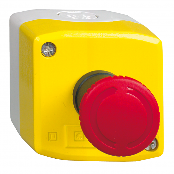 Vignette 3 produit Ref : XALK178 | Harmony XAL - boite jaune arrêt urgence rouge - pousser tourner - 1O - Ø40