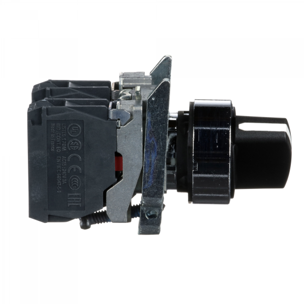 Vignette 3 produit Ref : XB4BD25 | Harmony XB4 - bouton tournant manette - 22 - 2 pos fix - noir - 1O+1F - vis tr
