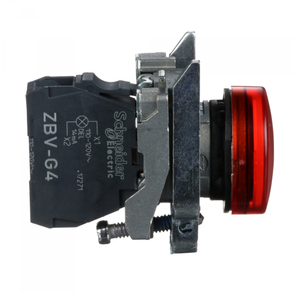 Vignette 3 produit Ref : XB4BVG4 | Harmony XB4 - voyant lumineux DEL - 22 - rouge - 120V - vis trier