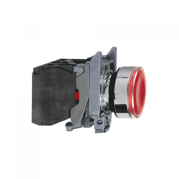 Vignette 3 produit Ref : XB4BW34B5 | Harmony XB4 - poussoir lumineux LED - 1F+1O - rouge - 22 - 24VACDC