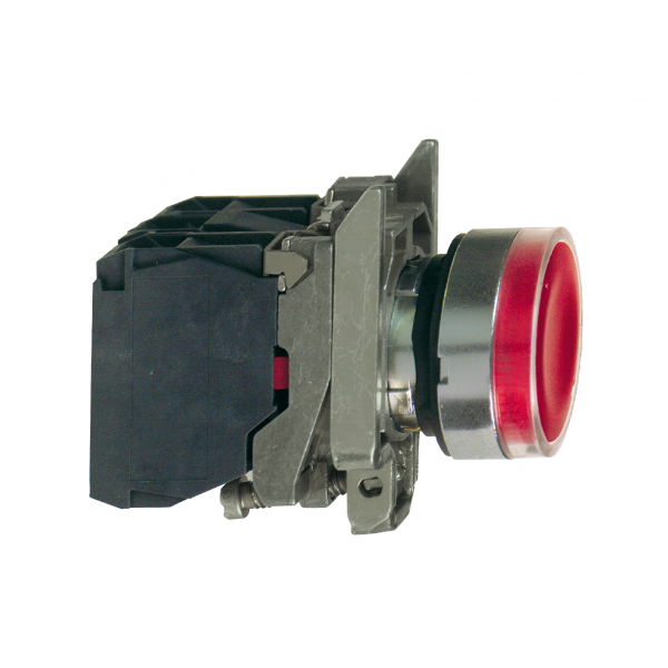 Vignette 3 produit Ref : XB4BW34M5 | Harmony XB4 - poussoir lumineux LED - 1F+1O - rouge - 22 - 230VAC