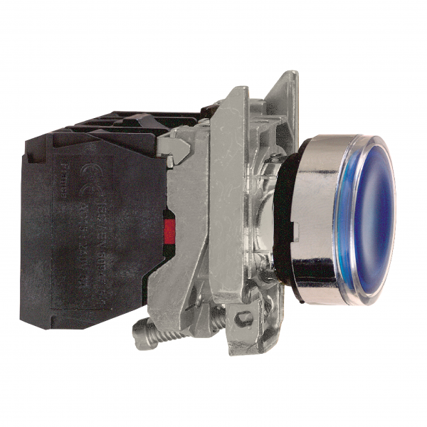 Vignette 3 produit Ref : XB4BW36B5 | Harmony XB4 - poussoir lumineux LED - 1F+1O - bleu - 22 - 24VACDC