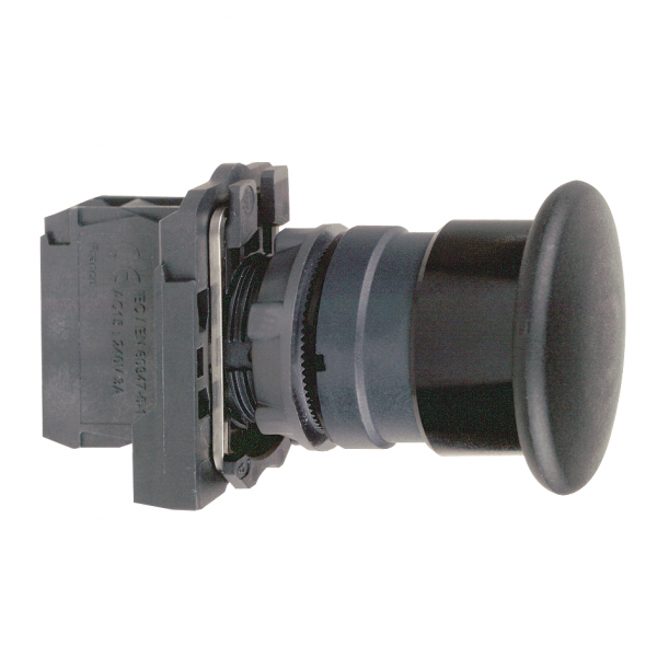 Vignette 3 produit Ref : XB5AC21 | Harmony XB5 - bouton poussoir  impulsion - coup de poing 40 - noir - 1F - vis