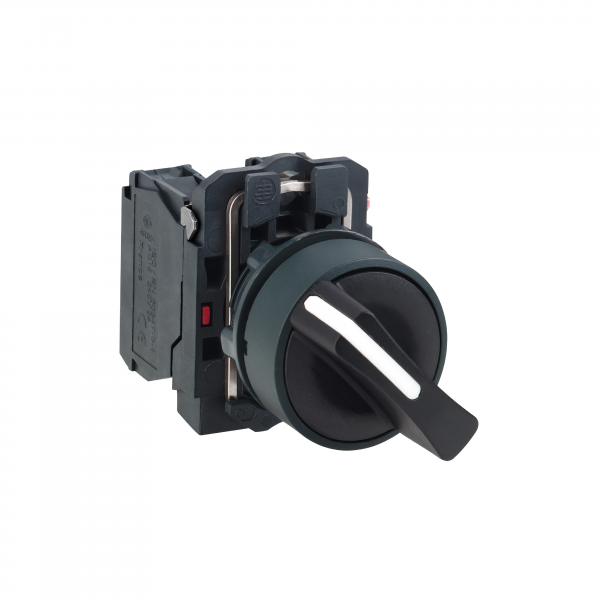 Vignette 3 produit Ref : XB5AD25 | Harmony XB5 - bouton tournant manette - 22 - 2 pos fix - noir - 1O+1F - vis tr
