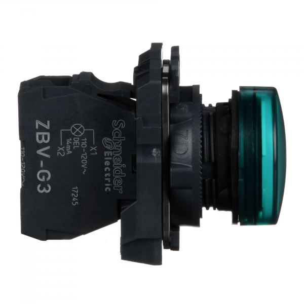 Vignette 3 produit Ref : XB5AVG3 | Harmony XB5 - voyant lumineux DEL - 22 - vert - 120V - vis trier
