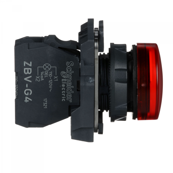 Vignette 3 produit Ref : XB5AVG4 | Harmony XB5 - voyant lumineux DEL - 22 - rouge - 120V - vis trier