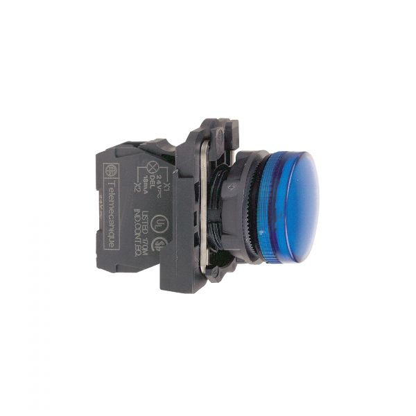 Vignette 3 produit Ref : XB5AVG6 | Harmony XB5 - voyant lumineux DEL - 22 - bleu - 120V - vis trier