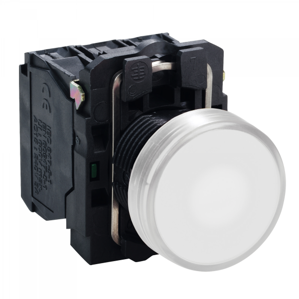 Vignette 3 produit Ref : XB5AW31B5 | Harmony bt-pous lumineux blanc 22 - impulsion - 24V - 1O+1F