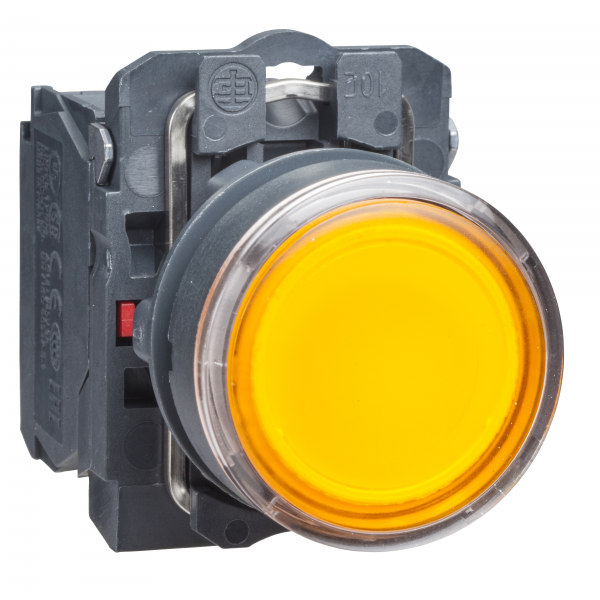 Vignette 3 produit Ref : XB5AW35B5 | Harmony bt-pous lumineux orange 22 - impulsion - 24V - 1O+1F