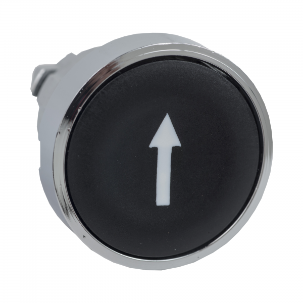 Vignette 3 produit Ref : ZB4BA335 | Harmony XB4 - t�te bouton poussoir - affleurant - �22 - noir - texte '?'