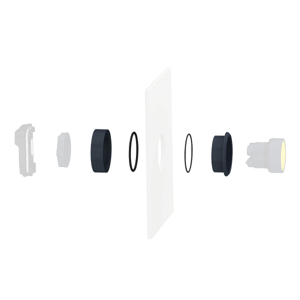 Vignette 3 produit Ref : ZB5AZ021 | Harmony XB5 - kit de montage encastr - 22 - pour BP et voyant lumineux