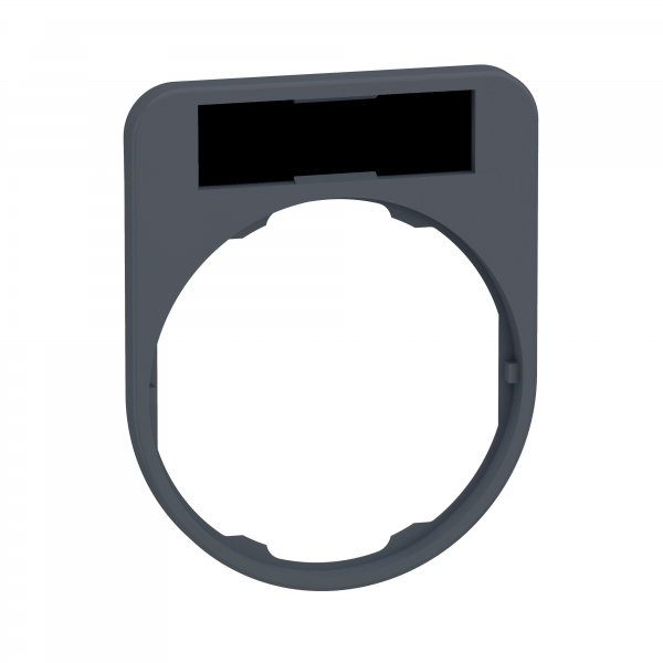 Vignette 3 produit Ref : ZBY2101 | Harmony - porte-tiquette plate 30x40 - plastique noir - avec tiq 8x27 - vierge