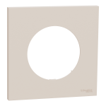 SCHNEIDER ELECTRIC New odace  - plaque de finition 1 poste - couleur beige sable S902702