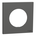 SCHNEIDER ELECTRIC New odace  - plaque de finition 1 poste - couleur gris basalte S904702