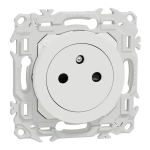 SCHNEIDER ELECTRIC New odace  - lot de 108 prises 2p+t affleurantes s920052 - blanc craie S920052P