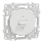 SCHNEIDER ELECTRIC New odace  - inter ou poussoir volet roulant 3 positions  levier - blanc craie S920208