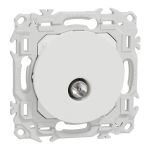 SCHNEIDER ELECTRIC New odace  - prise tv simple mle - sortie coaxiale - blanc craie S920445