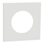 SCHNEIDER ELECTRIC New odace  - plaque de finition 1 poste - couleur blanc craie S920702