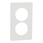 SCHNEIDER ELECTRIC New odace  architecte - plaque 2 postes entraxe spcifique 57mm - blanc craie S920814