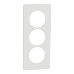 SCHNEIDER ELECTRIC New odace  architecte - plaque 3 postes entraxe spcifique 57mm - blanc craie S920816