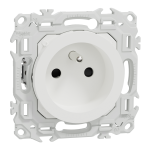 SCHNEIDER ELECTRIC New odace  - prise 2p+t rnovation  puits avec griffes - 4 bornes/ple - blanc S925049
