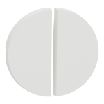 SCHNEIDER ELECTRIC New odace  - enjoliveur seul - pour double va-et-vient ou poussoir - blanc craie S929210
