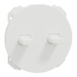 SCHNEIDER ELECTRIC New odace  - enjoliveur - pour double va-et-vient ou poussoir  levier - blanc craie S929211