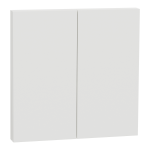 SCHNEIDER ELECTRIC New odace  intgral - enjoliveur et plaque - pour vv ou poussoir double - blanc craie S929222